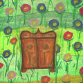 Ein alter Schrank im Garten